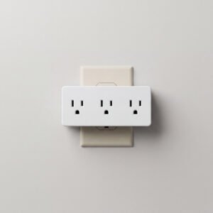Low-Profile Wall Tap, Three Socket
