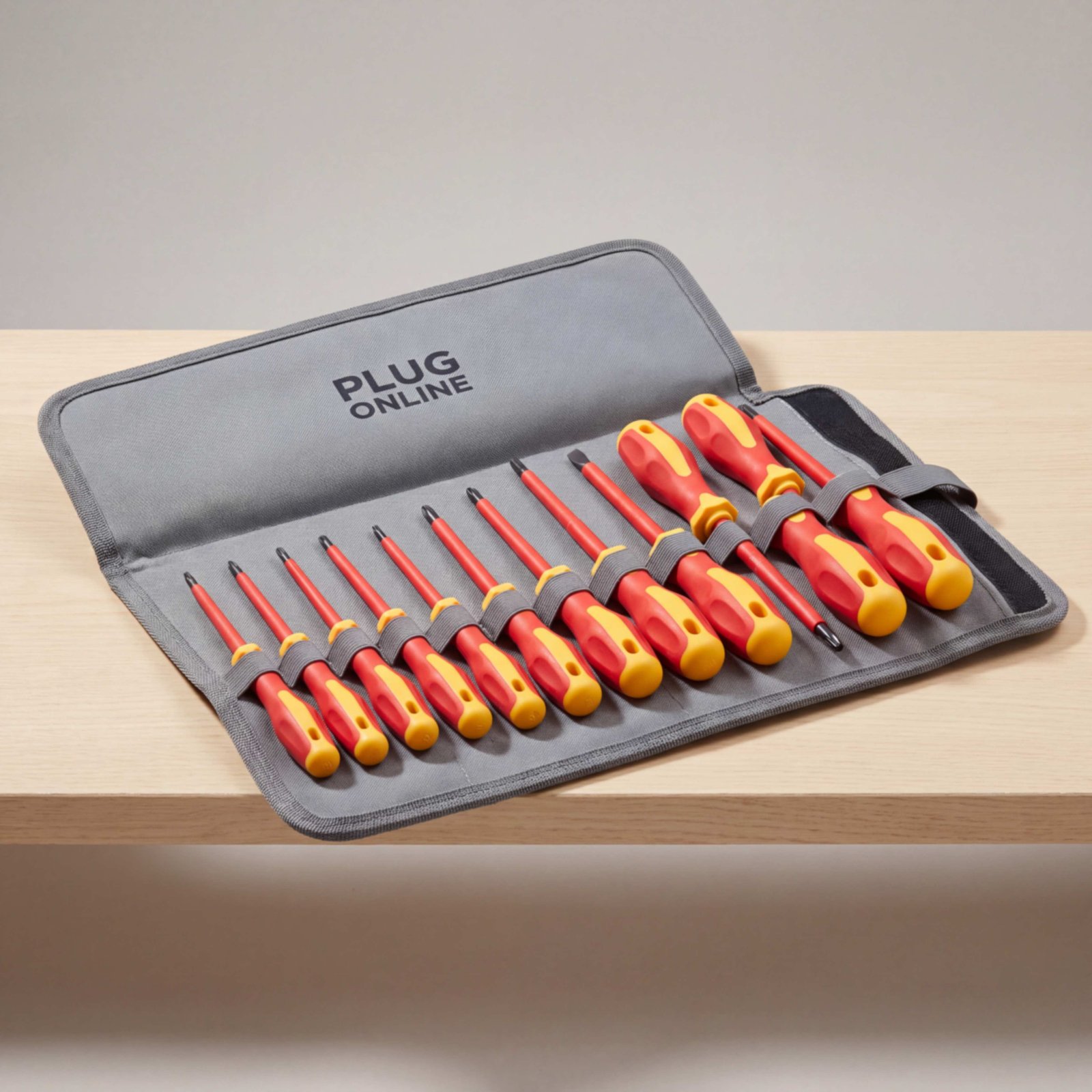 Screwdriver Set, Insulated Eleven Piece